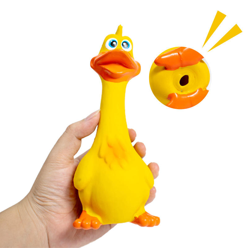 Latex Screaming Chicken Squeaky Dog Toys 3-Pack for Interactive Play โ view 4