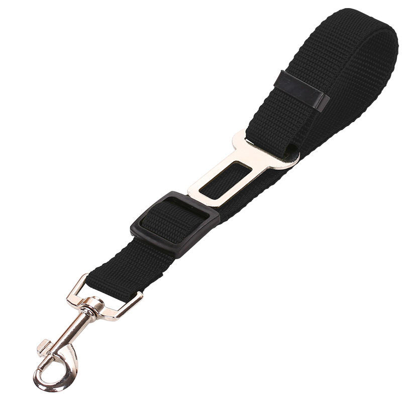 Adjustable Dog Car Seat Belt – Durable Nylon Pet Safety Leash for Dogs & Cats, Blue, Black or Red – view 7