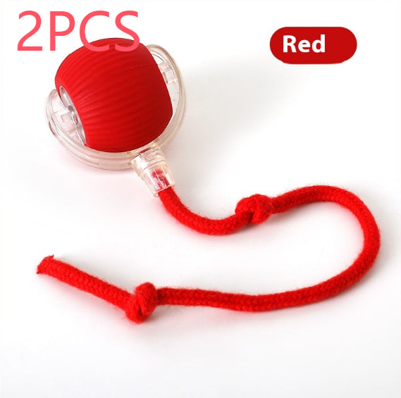 Self-Driving Rolling Ball Cat Toy – 3 Modes, Bird Chirp Sound, Tail & Rope Attachments – view 24
