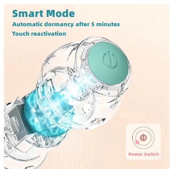 Interactive Rolling Cat Ball with Lights, Touch Activation and Rechargeable Battery โ view 2
