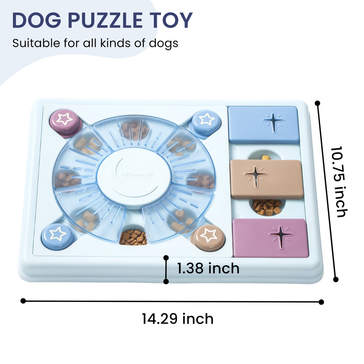 Dog Puzzle Feeder Toy – Treat Game with Non-Slip Feet, Levels 1 to 3 – view 9