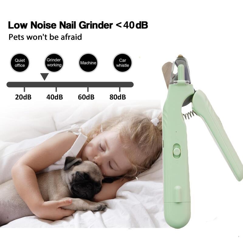 2-in-1 Pet Nail Clipper and Grinder with Dual LED Lights, Dust Guard and Type-C Charging โ view 4