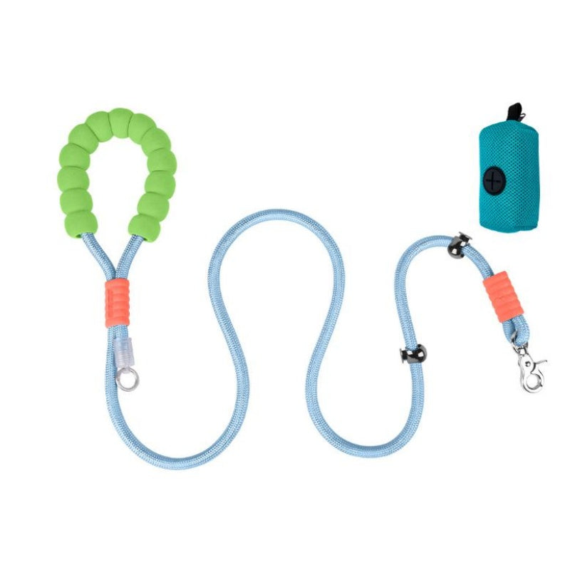 Short Dog Leash with Neck Loop – 39 in Walking Lead for Small & Medium Dogs, Blue, Pink, Purple or Gradient – view 4