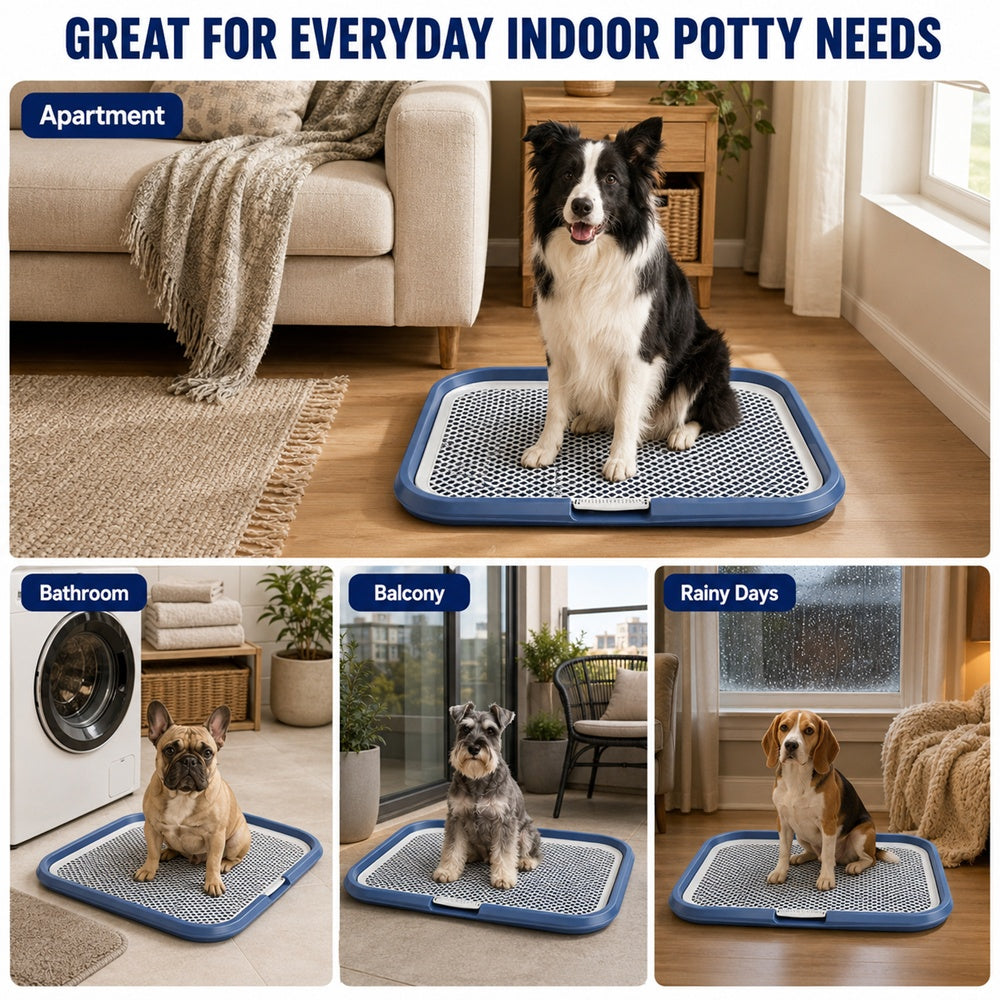 Dog Potty Tray with Removable Mesh Grate – Leak-Proof Indoor Dog Toilet, 25.6 x 19.7 in – view 6