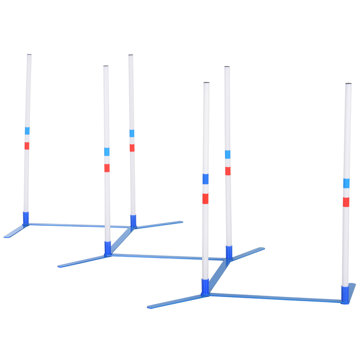 Dog Agility Weave Pole Starter Kit โ 6 Poles, 120 in Course, 5.3 lb with Bag, White โ view 9