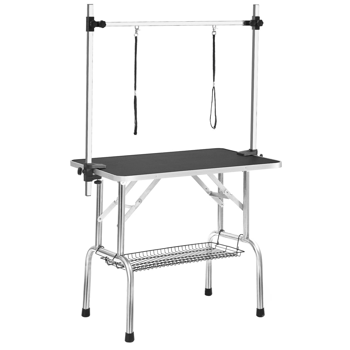 Portable Folding Dog Grooming Table with Overhead Arm & Mesh Tray, 36 Inch, Black โ view 4