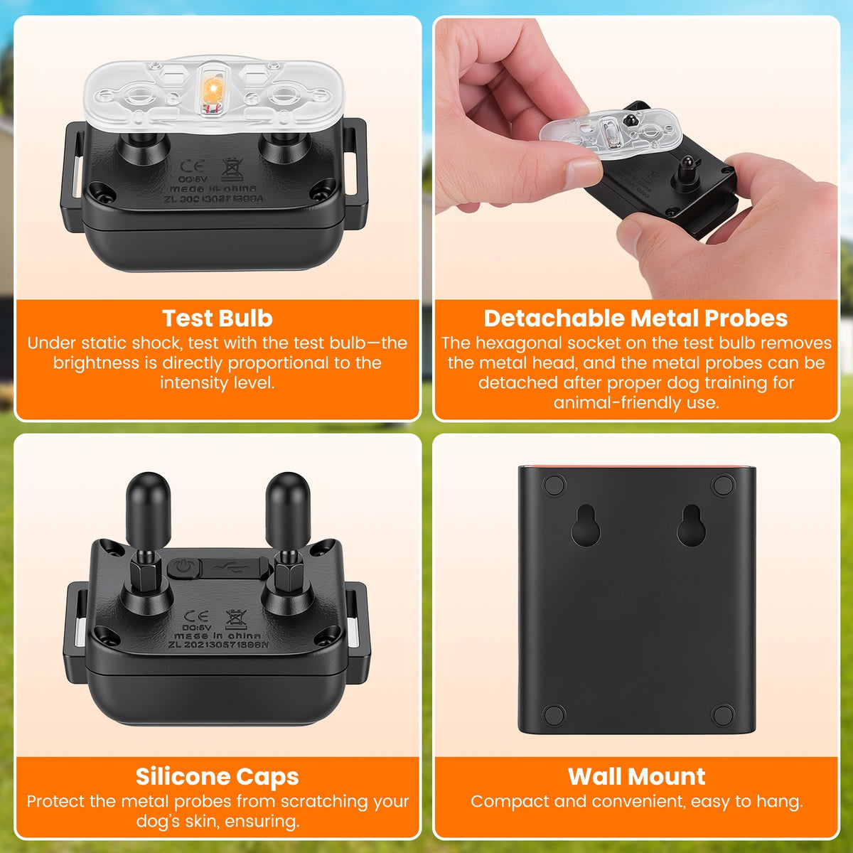 2-in-1 Wireless Dog Fence & Training Collar – 722 ft, IP68 Waterproof, 1 or 2 Collars – view 5