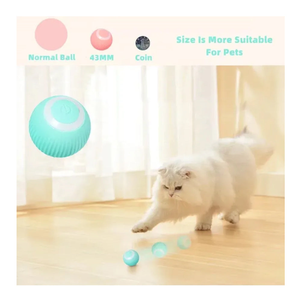 Motion-Activated Rolling Ball Toy for Cats & Dogs โ Rechargeable with LED Lights, 2 Modes โ view 5