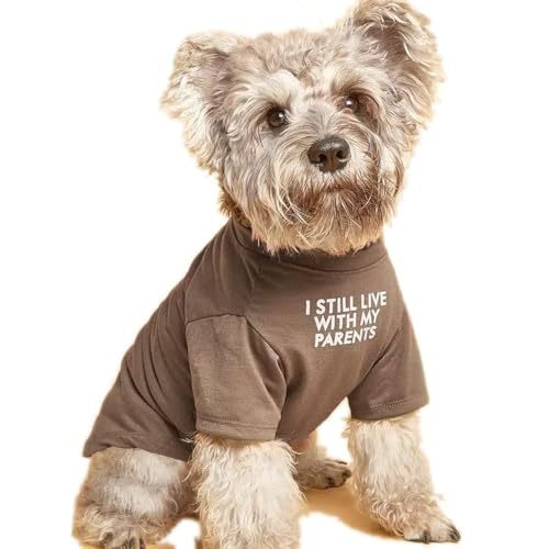 Round Neck Polyester Dog T-Shirt, Basic Pet Tee in Red, Blue, Black or Khaki – view 7