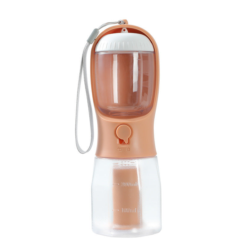 3-in-1 Dog Water Bottle – Travel Cup with Food Container, Waste Bag Holder &amp; Filter, 300 ml – view 8