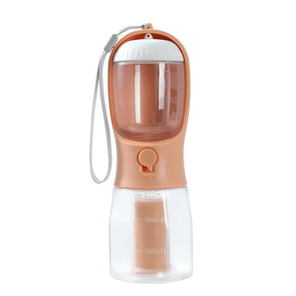 3-in-1 Dog Water Bottle – Travel Cup with Food Container, Waste Bag Holder &amp; Filter, 300 ml – view 8