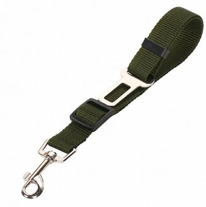 Adjustable Dog Car Seat Belt – Durable Nylon Pet Safety Leash for Dogs &amp; Cats, Blue, Black or Red – view 3