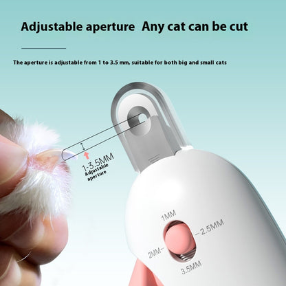 Push-Style Cat Nail Clippers – Compact Press-Down Trimmer, 4.6 in Long, Blue or Pink – view 2