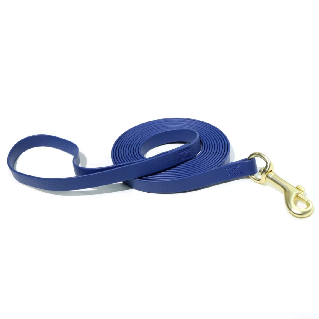 Long Dog Training Leash – Waterproof Embossed PVC Recall Lead, 10, 20, 30 &amp; 40 ft, Orange, Blue or Navy – view 7