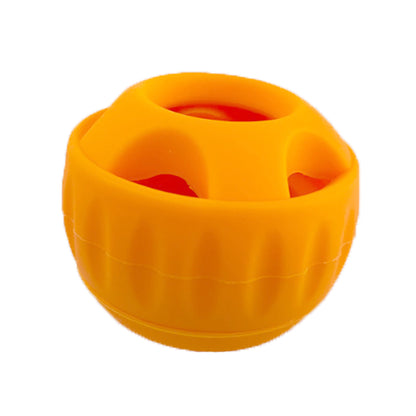 Silicone Slow Feeder Dog Ball &amp; Treat Tray – Food Dispensing Chew Toy in Green or Orange – view 6