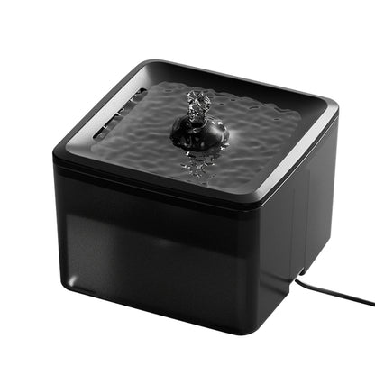 Square Pet Water Dispenser – Simple Water Station for Cats &amp; Dogs, White or Black – view 9