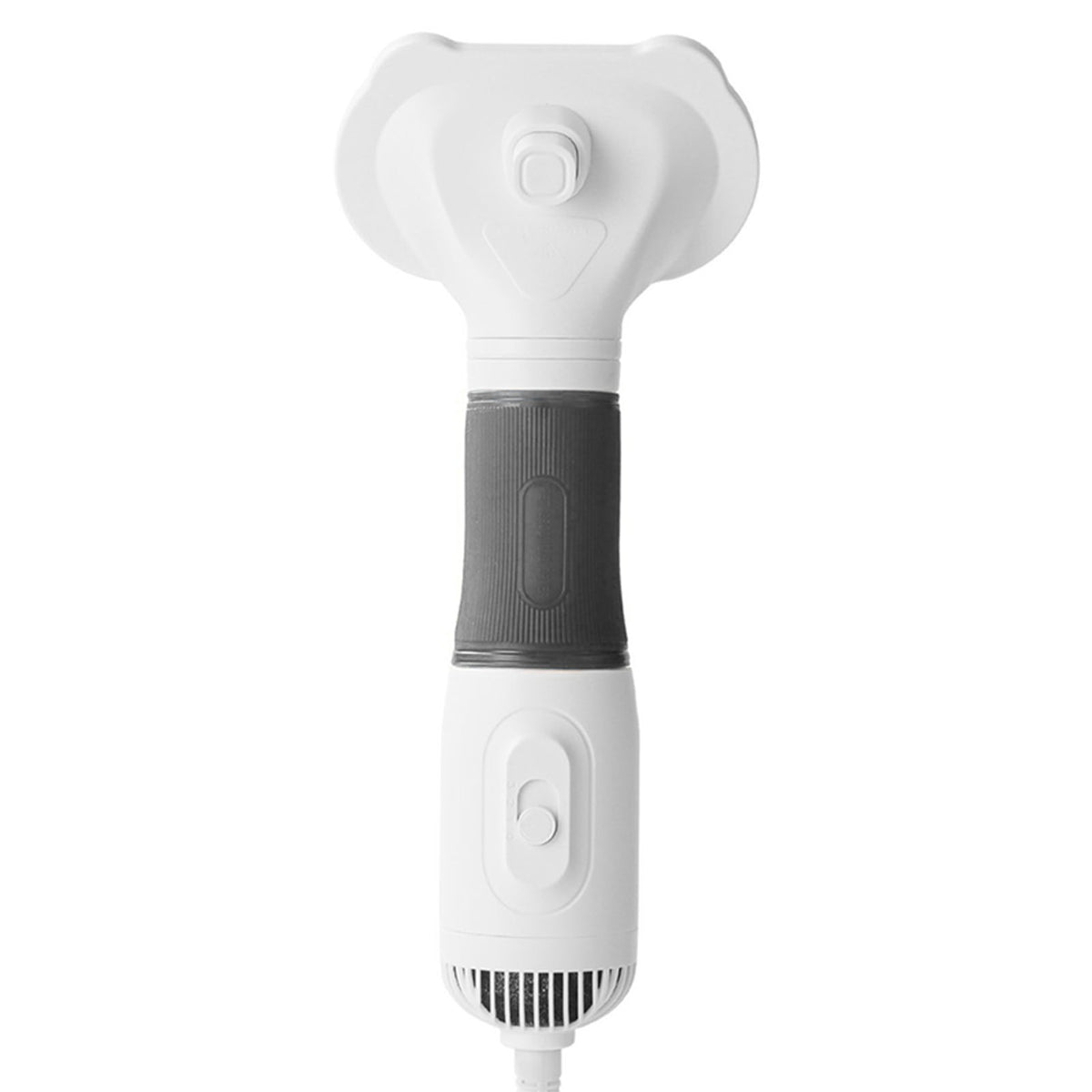 3-in-1 Pet Hair Dryer Brush – 600 W Low-Noise Slicker Dryer with 3 Heat Settings, Gray – view 3