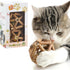 Silvervine Stick, Catnip Ball and Bell Ball Cat Chew Toy, Hand-Woven Natural Plant