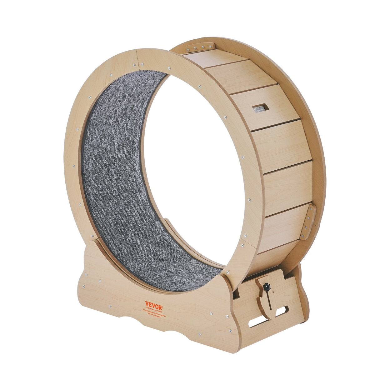 Wooden Cat Exercise Wheel – Indoor Cat Treadmill with Quiet Running Track, 4 Sizes – 29.5 in