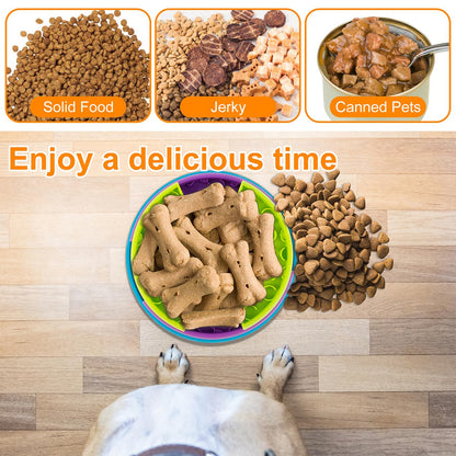 3-in-1 Rotating Dog Slow Feeder and Lick Mat – Holds 2 Cups, for Medium &amp; Large Dogs, Green – view 9