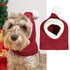 Christmas Knit Pet Hat with Pom-Pom – Snowflake Designs – view 3