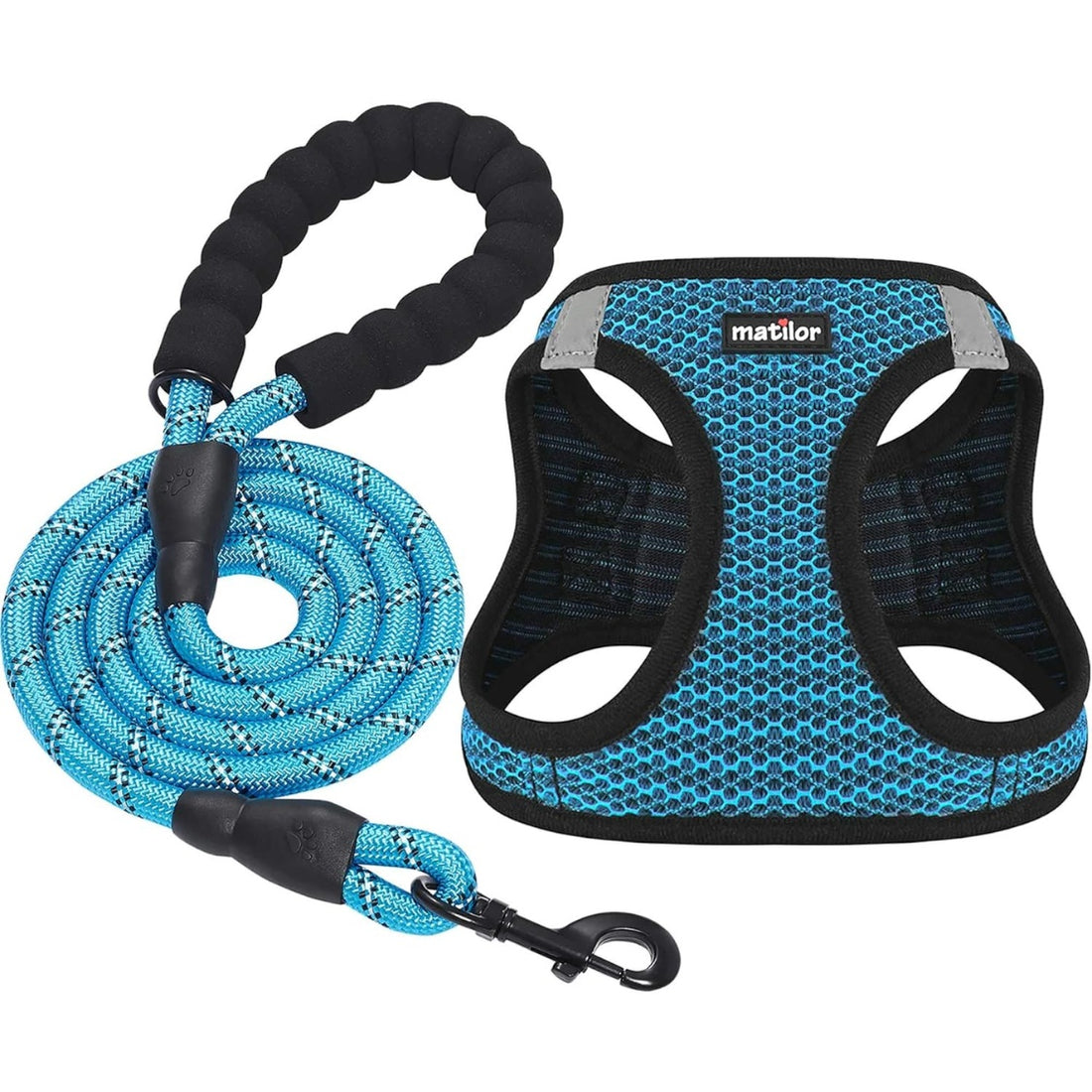 Breathable Air-Mesh Dog Vest Harness &amp; Leash Set – Step-In, for Small Dogs, Puppies &amp; Cats