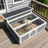 Wooden Outdoor Tortoise Habitat with Run, Basking Area & Large Window for Small Animals – view 8