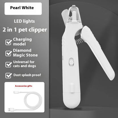 2-in-1 Pet Nail Clipper and Grinder with Dual LED Lights, Dust Guard and Type-C Charging – view 13