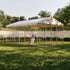 Large Outdoor Dog Kennel with Canopy – Galvanized Steel, Waterproof Roof, Lockable, 15 x 10 ft