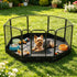 8-Panel Octagon Dog Playpen with Floor Mat – 24 in High, Metal Frame – view 7