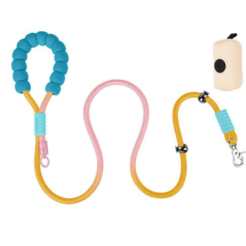 Short Dog Leash with Neck Loop – 39 in Walking Lead for Small &amp; Medium Dogs, Blue, Pink, Purple or Gradient – view 6