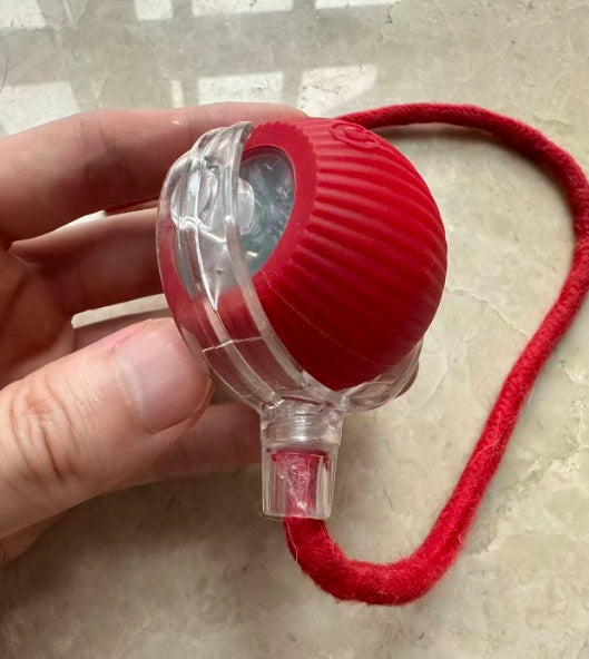 Rechargeable Rolling Pet Toy with Rope Tail for Indoor Cats and Gentle Dogs – view 4