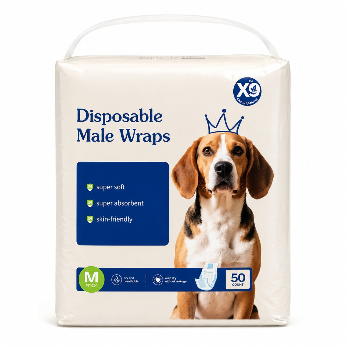 Disposable Male Dog Wraps – Super Absorbent, Leak-Proof Belly Bands, XS–L – view 3