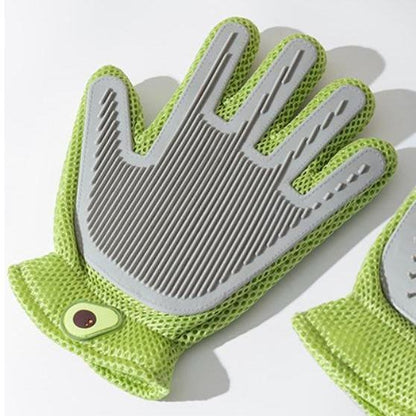 Double-Sided Pet Grooming Glove for Cats and Dogs – Silicone Hair Removal Glove Brush – view 7