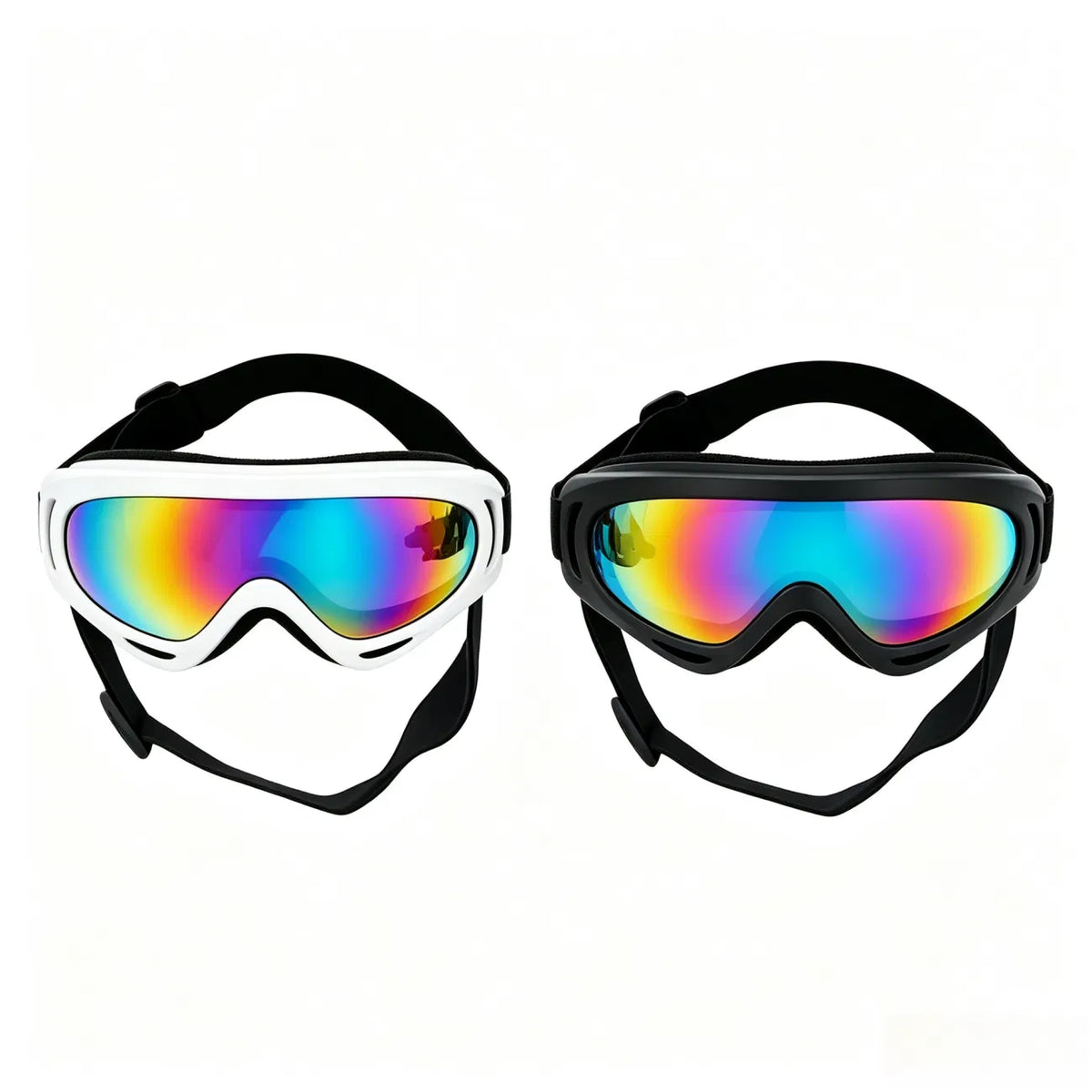 Dog Goggles 2-Pack, White &amp; Black – Adjustable Wraparound Eyewear for Medium &amp; Large Dogs – view 7