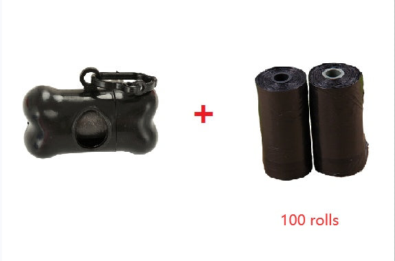 Bone-Shaped Poop Bag Dispenser with Clip – Refillable Dog Waste Bag Holder &amp; Refill Rolls – view 2