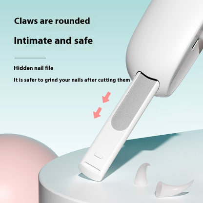 Push-Style Cat Nail Clippers – Compact Press-Down Trimmer, 4.6 in Long, Blue or Pink – view 4