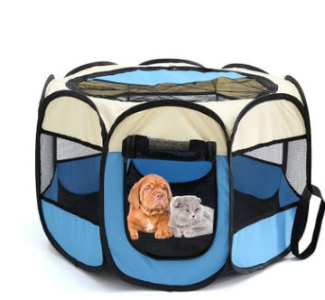 Foldable Pet Playpen – Portable Octagonal Dog &amp; Cat Kennel – view 10