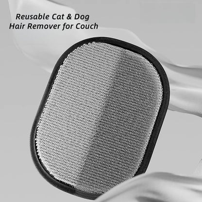 Pet Hair Removal Glove Brush – Static Fur Remover for Clothes, Sofa and Bedding, Black – view 4
