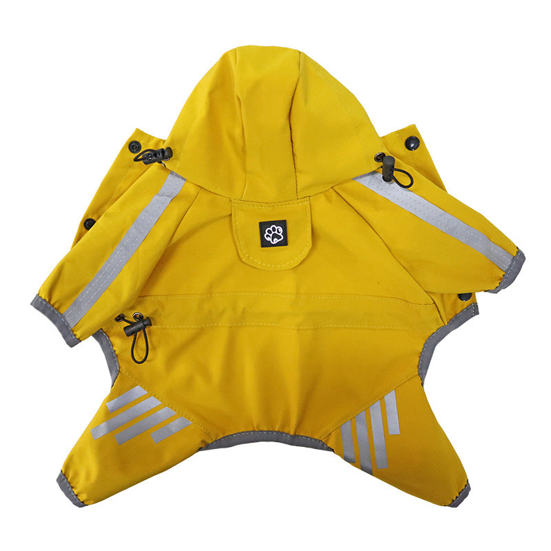 Full-Body Dog Raincoat – Waterproof 4-Leg Rain Suit – view 6
