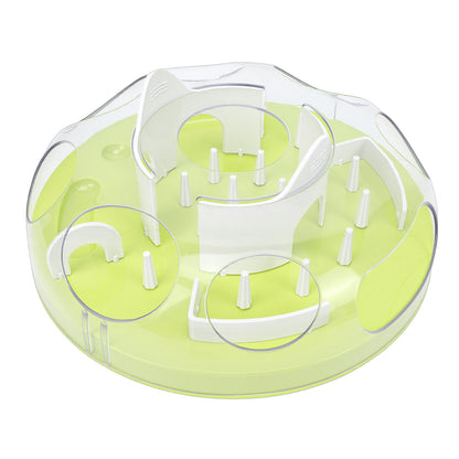 Interactive Cat Puzzle Feeder – Food-Hiding Enrichment Toy with Adjustable Outlet, Green – view 4