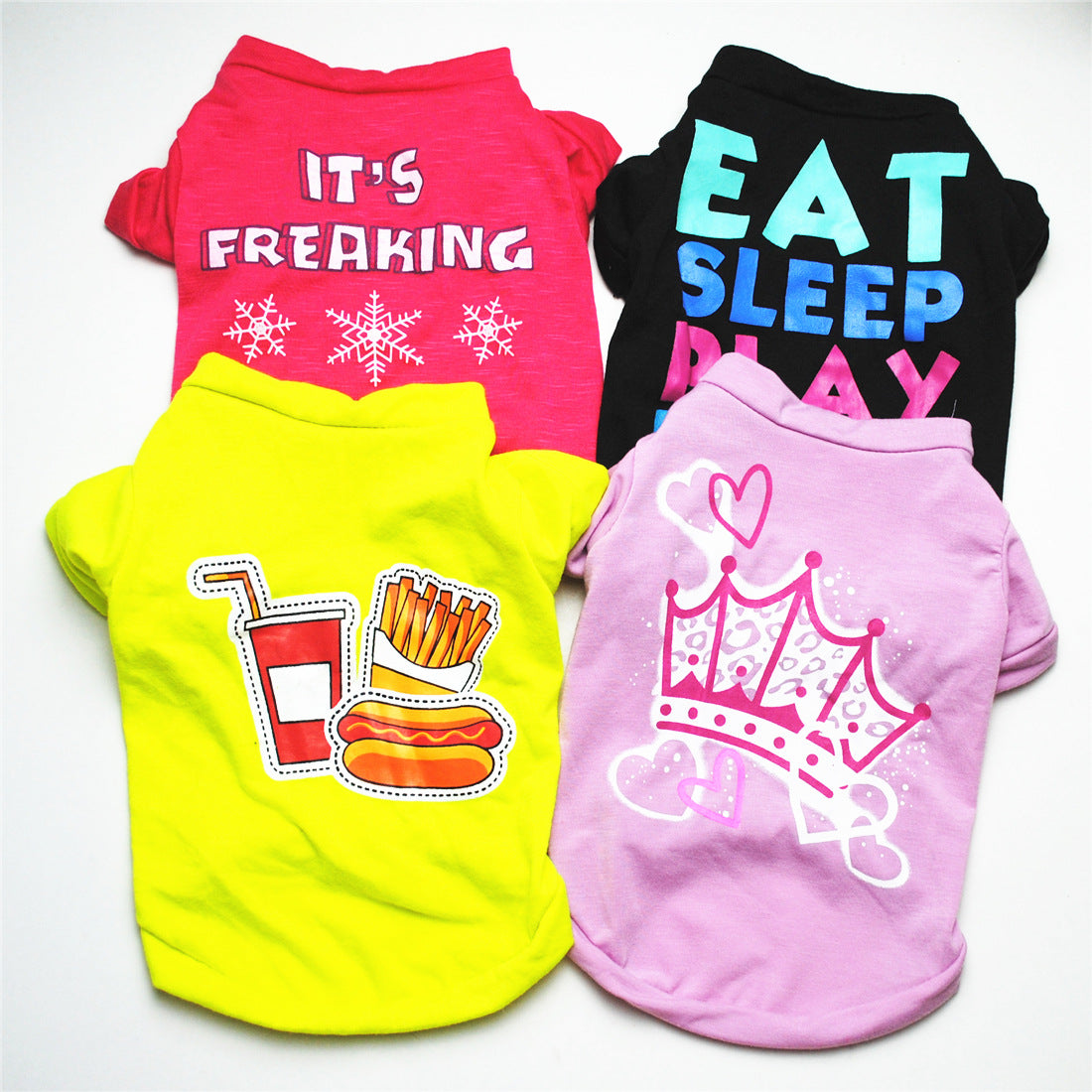 Printed Cotton Dog Tank Vest for Small Dogs – Breathable Summer Shirt – view 4