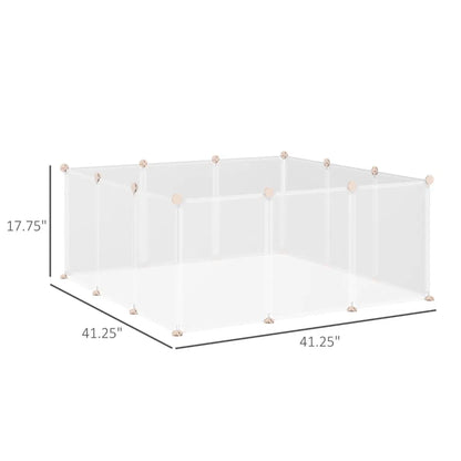 Small Animal Playpen – 12-Panel DIY Pen for Rabbits &amp; Guinea Pigs, 41 x 41 in – view 3