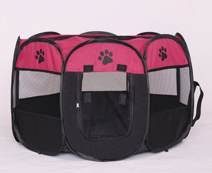 Foldable Pet Playpen – Portable Octagonal Dog &amp; Cat Kennel – view 6