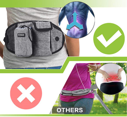 Hands-Free Dog Walking Waist Bag – Running Belt with Treat Pouch – view 8