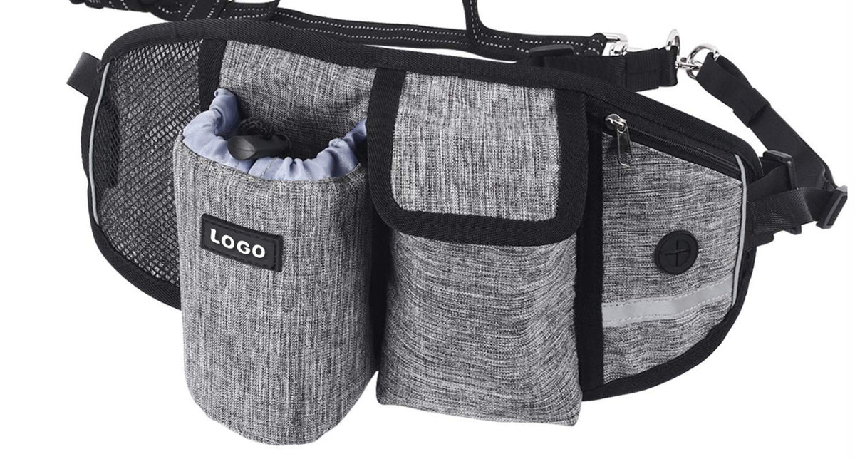 Hands-Free Dog Walking Waist Bag – Running Belt with Treat Pouch – view 11