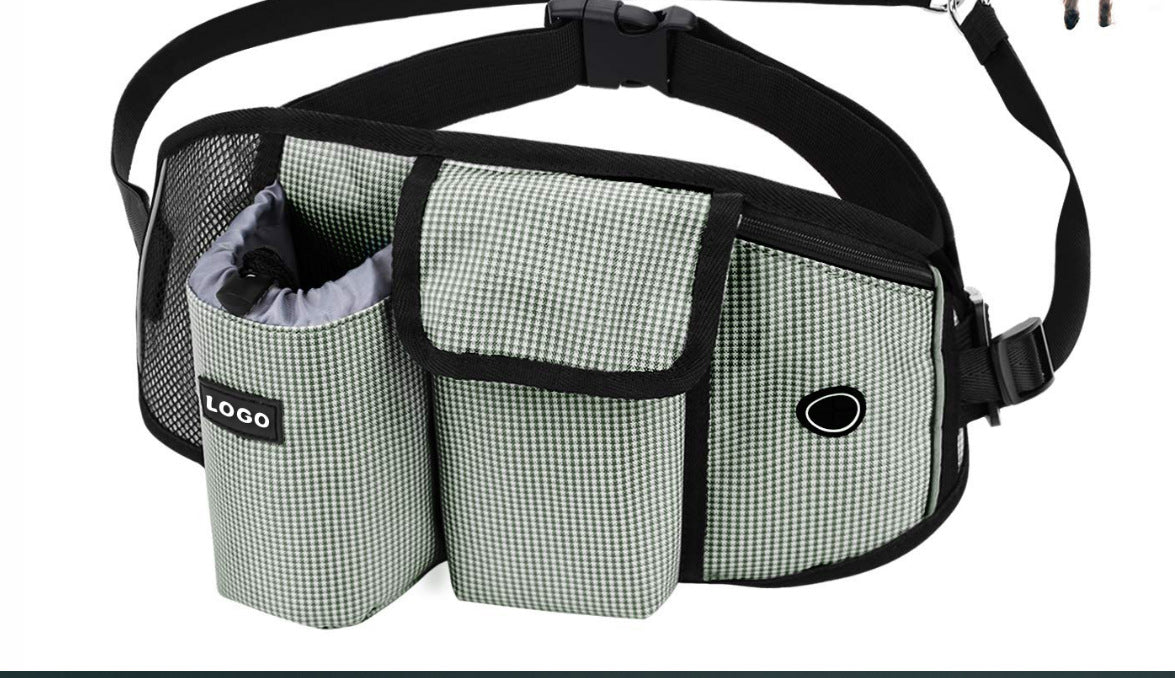 Hands-Free Dog Walking Waist Bag – Running Belt with Treat Pouch – view 12