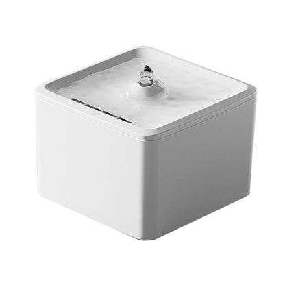 Square Pet Water Dispenser – Simple Water Station for Cats &amp; Dogs, White or Black