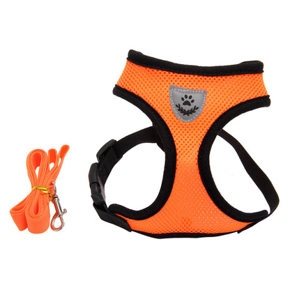 Breathable Sandwich Mesh Dog Harness, Vest-Style Chest Harness in 7 Colors – view 5
