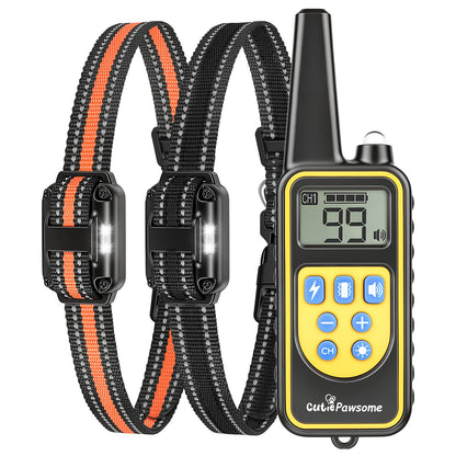 Rechargeable Dog Training Collar with Remote – 875 Yards, IP68 Waterproof, 1 or 2 Collars – view 12